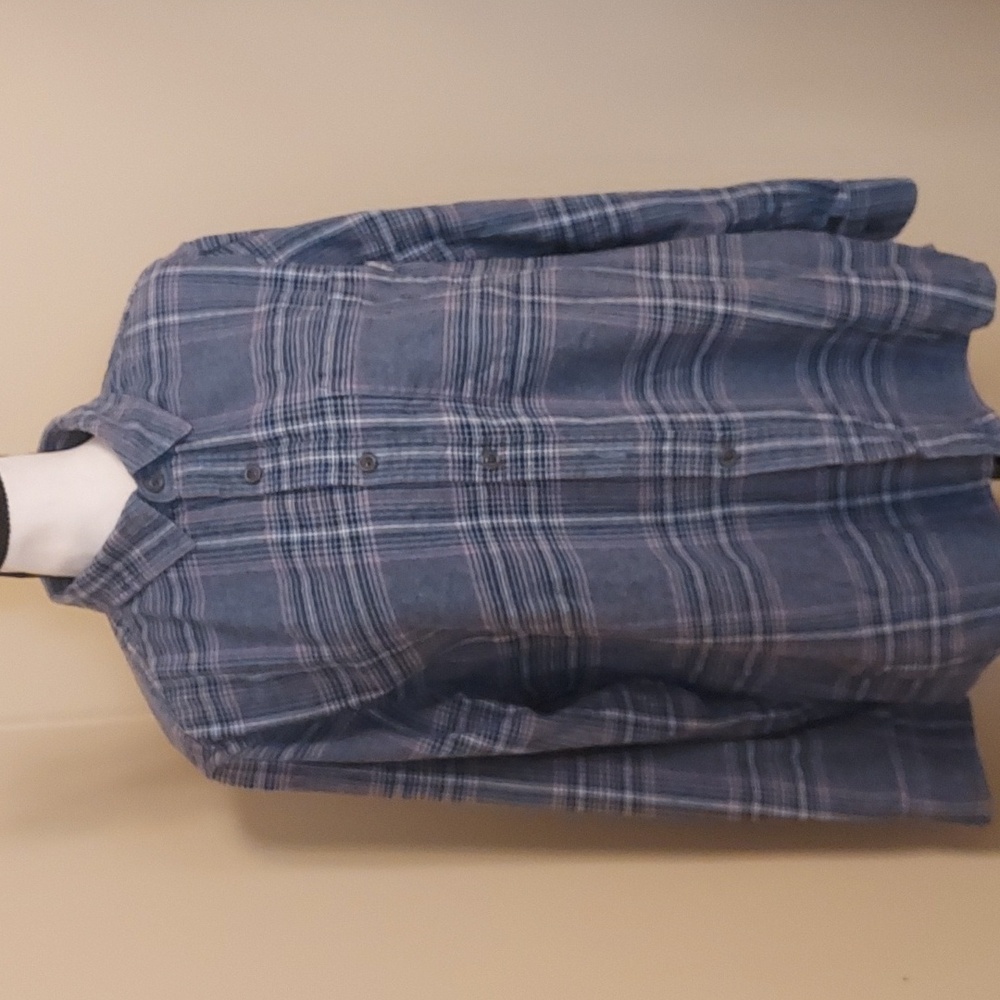 Eddie Bauer Bristol Plaid Flannel Shirt- Relaxed Fit